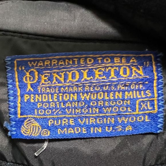 Vintage 1970s-80s Pendleton Blackwatch Tartan Plaid Wool Board Shirt Flannel - X - Picture 4 of 5